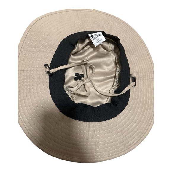 Beige Wide Brim Sun Hat New without Tags Size L/XL - Picture 2 of 3